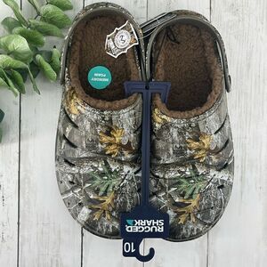 Men's Comfy Fuzzy Camo Lined EVA Clogs Sandals Slippers Shoes Size 10